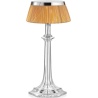 Bon Jour Versailles Small table lamp – Chrome – Rattan crown - Flos