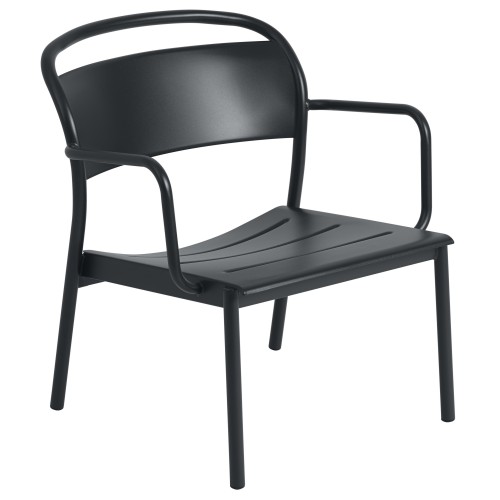 fauteuil lounge noir - Linear Steel - Muuto