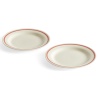 Set of 2 plate Sobremesa - red Ø18,5 cm - HAY