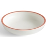 Serving bowl Sobremesa - white and red rim Ø20 cm - HAY