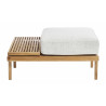 Outdoor sofa ottoman Half cushion