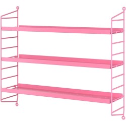 String Furniture – Étagères String Pocket métal, fuchsia