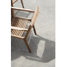 Outdoor chair with arm