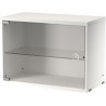 Cabinet with swing glass door - white - L58xP30xH42 cm - String Furniture