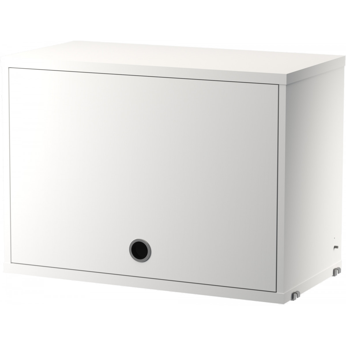 Cabinet porte flip - blanc - L58xP30xH42 cm