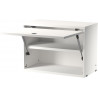 Cabinet porte flip - blanc - L58xP30xH42 cm