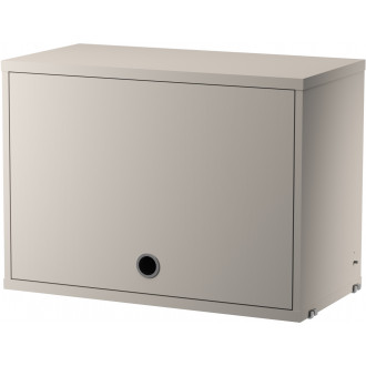 Cabinet porte flip - beige - L58xP30xH42 cm - String Furniture