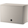 Cabinet flip door - beige - W58xD30xH42 cm - String Furniture