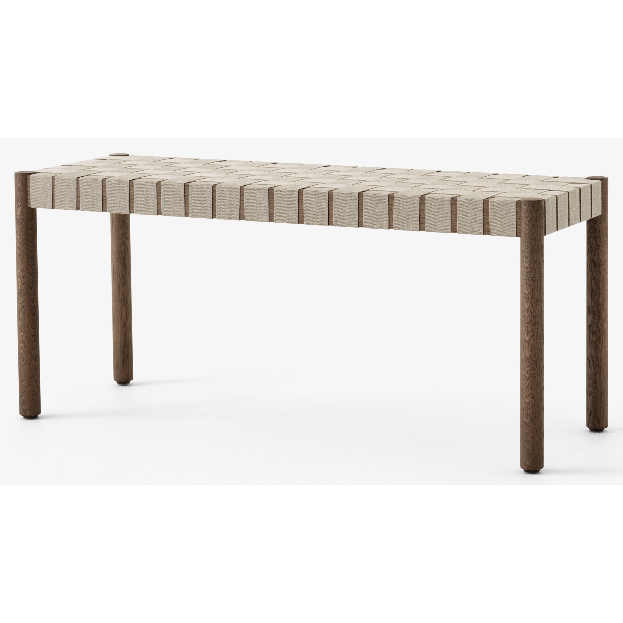 Betty Bench TK4 (105 cm) – Smoked oak / Natural linen - &Tradition