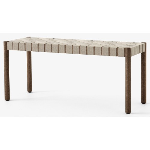 Betty Bench TK4 (105 cm) – Smoked oak / Natural linen - &Tradition