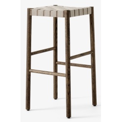 Betty Stool TK8 (H76 cm) – Smoked oak / Natural linen - &Tradition