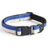 Collier pour chien S/M - bleu et blanc-cassé - HAY