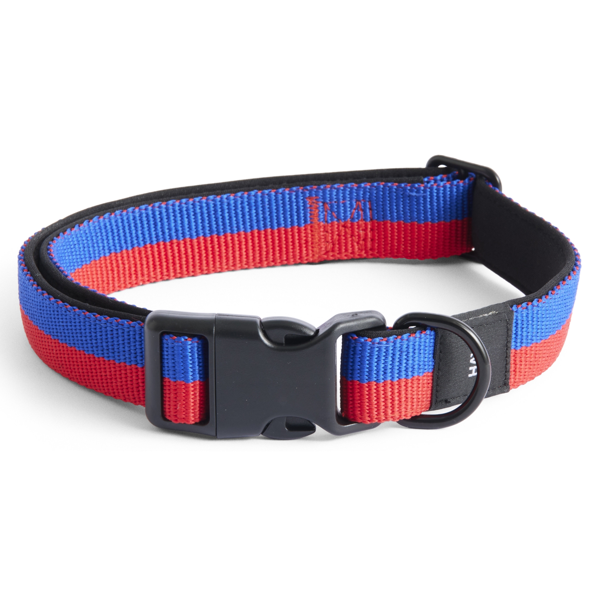 Dog collar M/L - red and blue - HAY