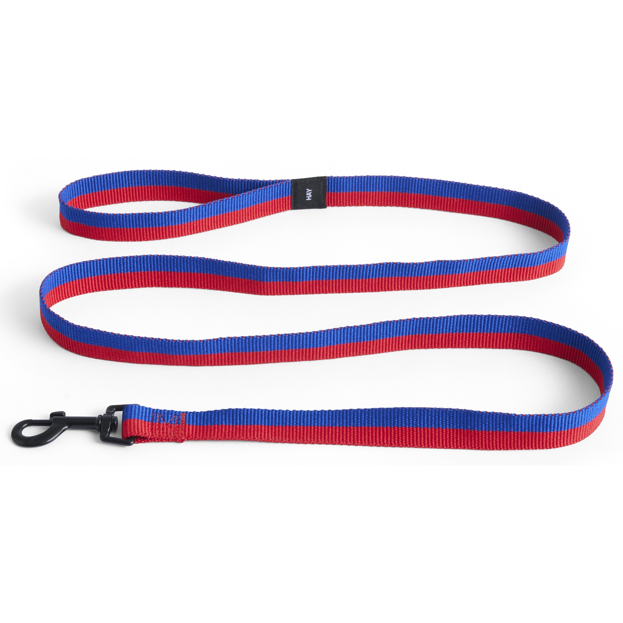 Dog leash flat - red and blue - HAY