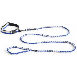 Collier pour chien M/L - bleu et blanc-cassé - HAY