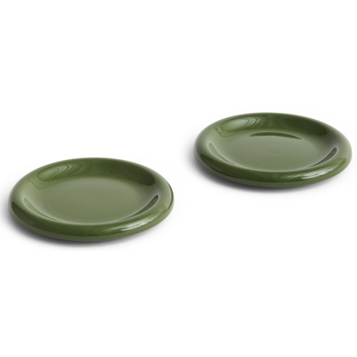 Set de 2 assiettes Barro Ø18 cm - Vert - HAY