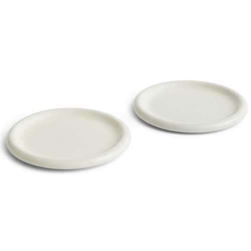 Set de 2 assiettes Barro Ø24 cm - Blanc-cassé - HAY