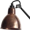 black / round raw copper - Gras 204 double - wall lamp - DCW éditions