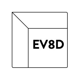 Corner module (EV8D) – 97 x 97 cm – Develius Mellow