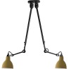 black / round yellow - Gras 302 double - ceiling lamp - DCW éditions