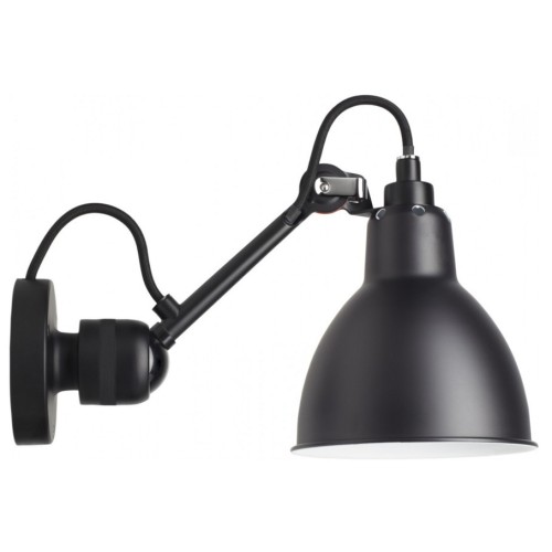 Gras 304 - wall lamp - black / round black - CUSTOMER OFFER - DCW éditions