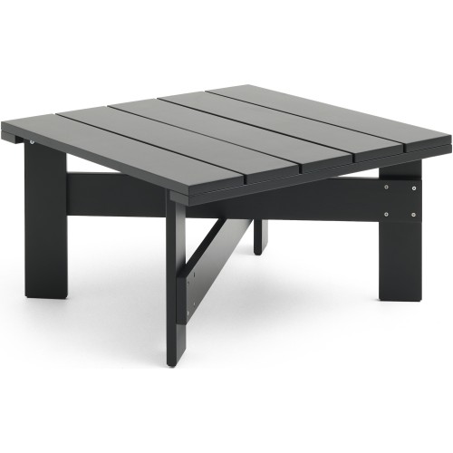 CRATE Low table – 75 x 75 x H40 cm – Black - HAY