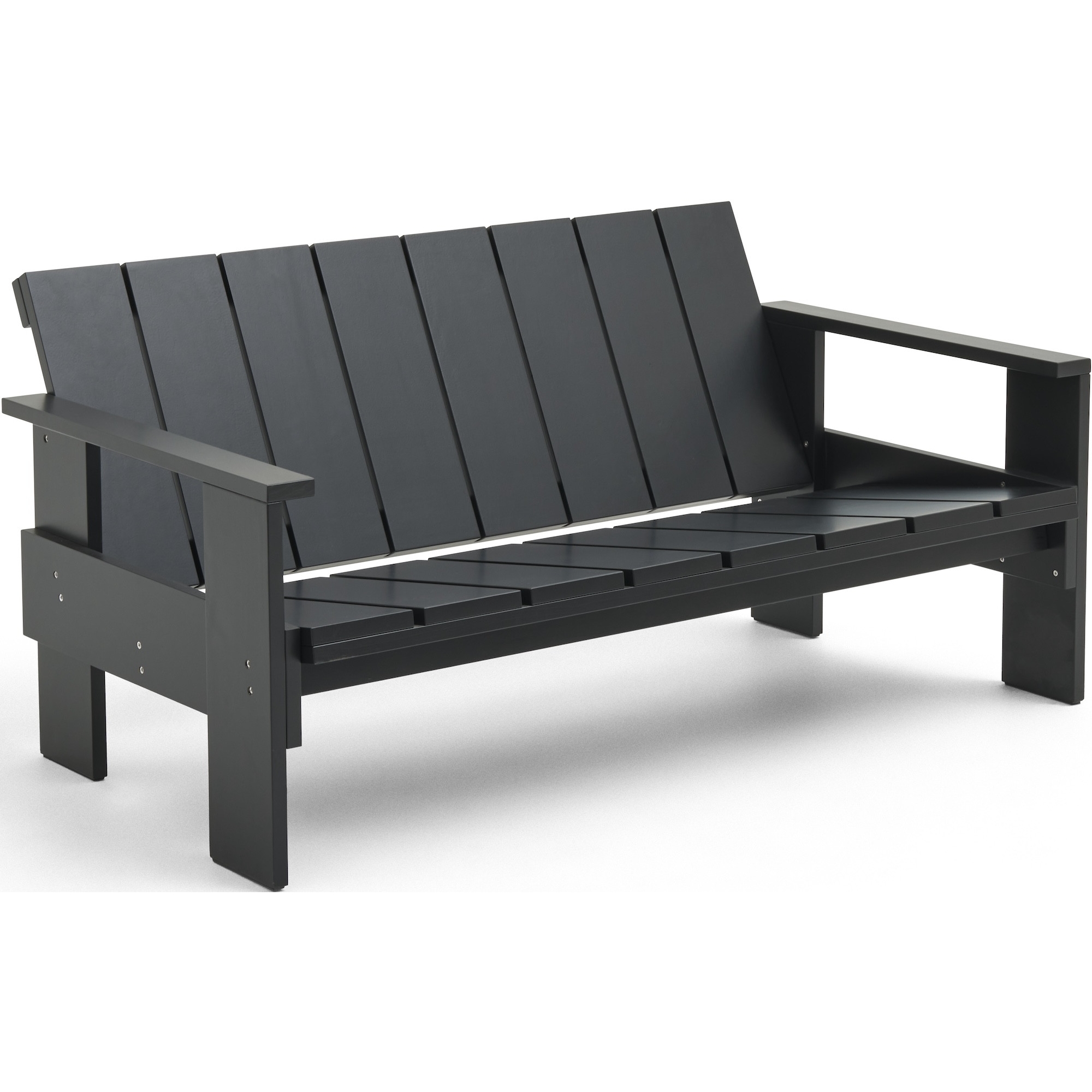 CRATE Lounge Bench – Black - HAY