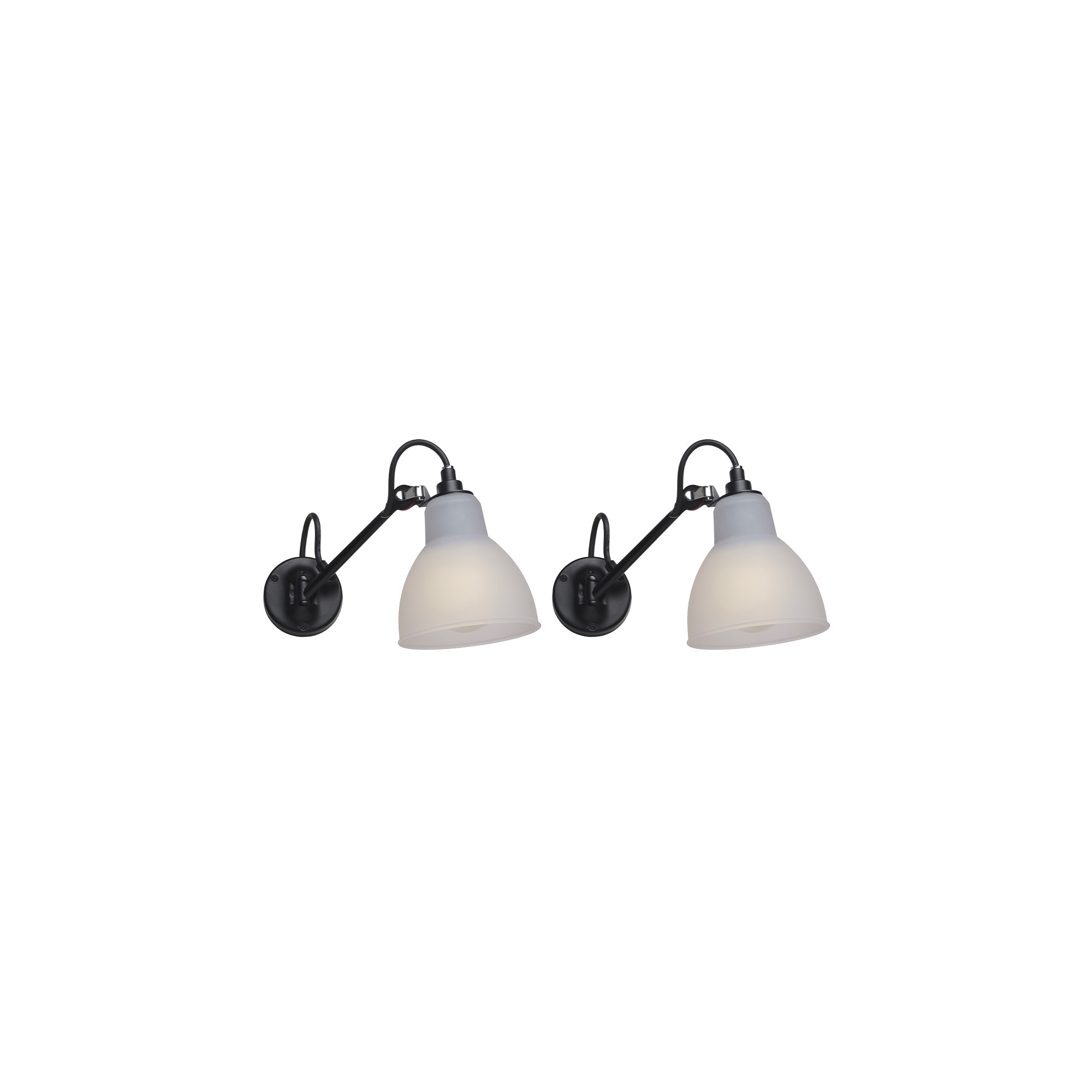 Noir / Polycarbonate – CL I – Pack Duo appliques Gras n°104 Bathroom - DCW éditions