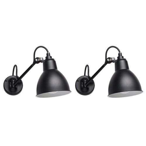 Black / Black – CL II – wall lamps Gras n°104 Bathroom Duo Pack - DCW éditions