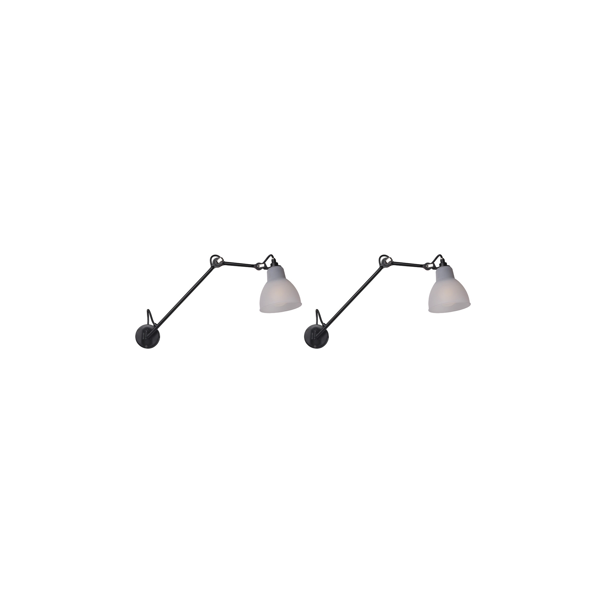 Black / Polycarbonate – CL I – wall lamps Gras n°122 Duo Pack - DCW éditions