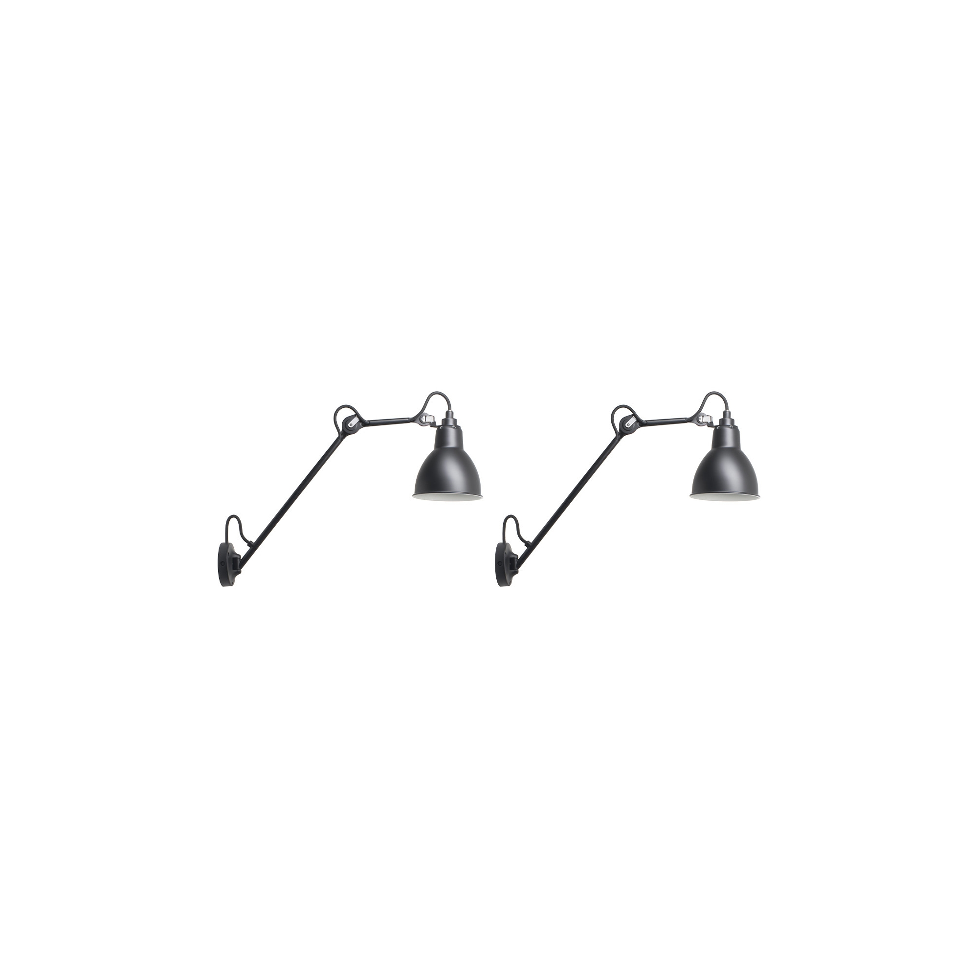 Black / Black – wall lamps Gras n°122 Duo Pack - DCW éditions