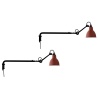 SOLD OUT - black / round red - Gras 203 - wall lamps Duo Pack - DCW éditions