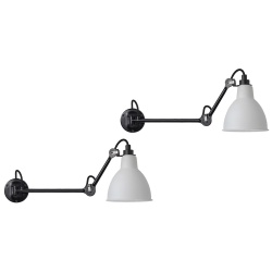 black / round polycarbonate - Gras 204 L 40 - wall lamps Duo Pack - DCW éditions