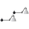 black / round polycarbonate - Gras 204 L 40 - wall lamps Duo Pack - DCW éditions