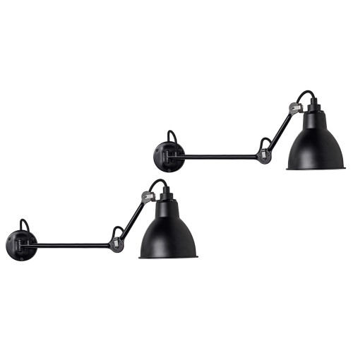 black / round black - Gras 204 L 40 - wall lamps Duo Pack - DCW éditions