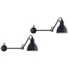 black / round blue - Gras 204 L 40 - wall lamps Duo Pack - DCW éditions