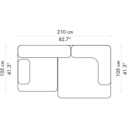 Canapé Alphabet – 2 places – PL210-2 - Fritz Hansen