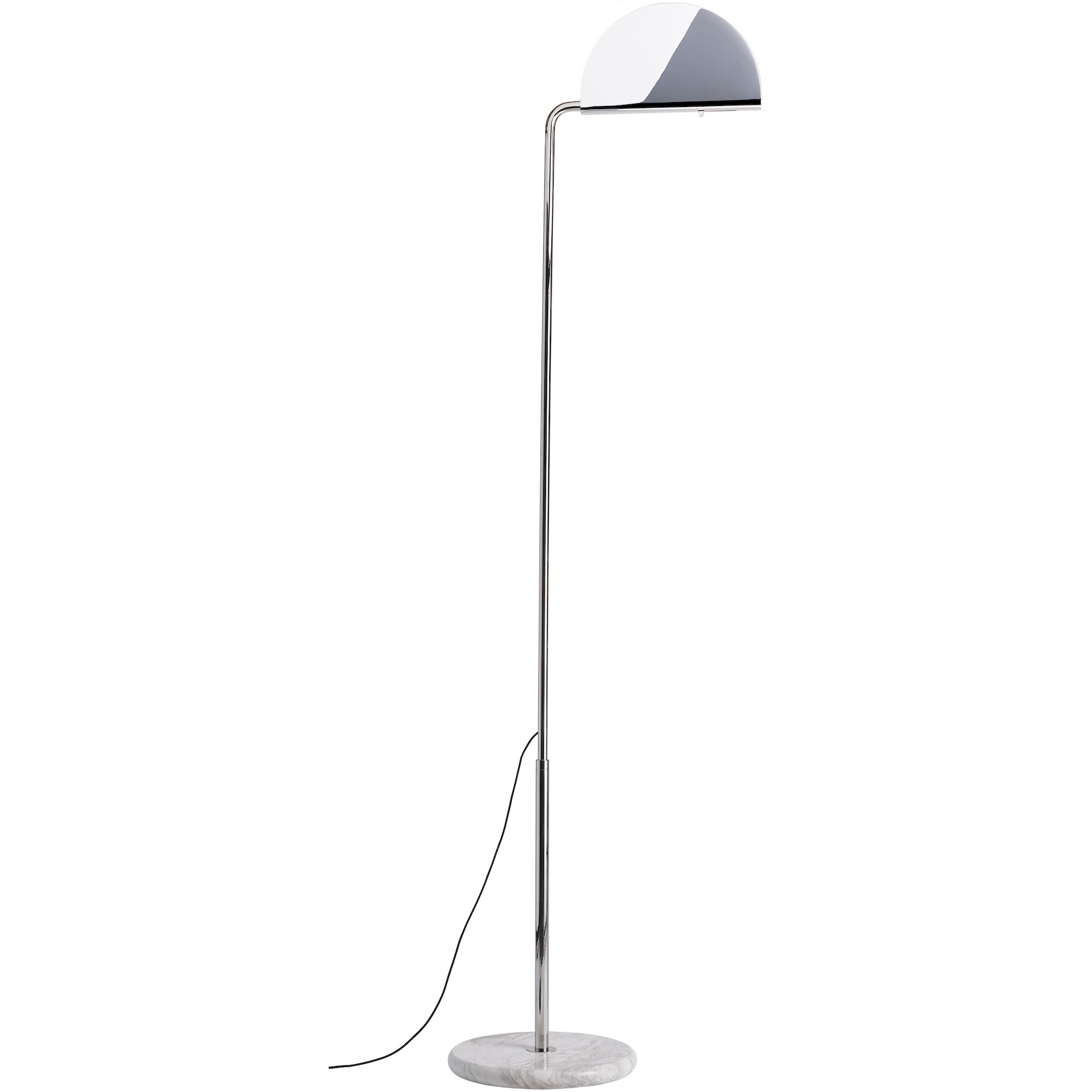 Mezzaluna Floor lamp – Chrome - DCW éditions