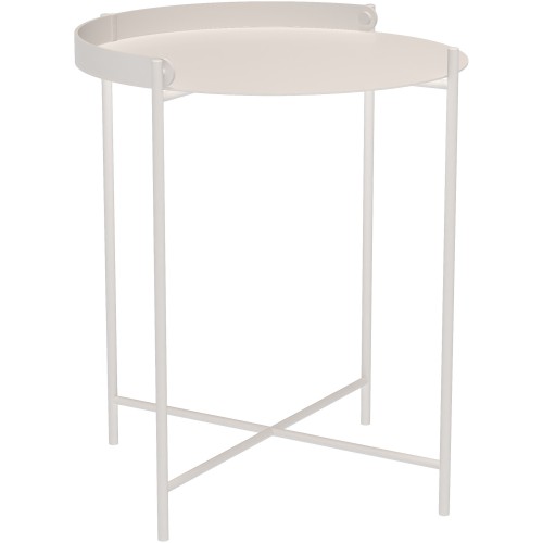 table Edge – Ø46 x H50 cm – blanc écru (0808) – Houe