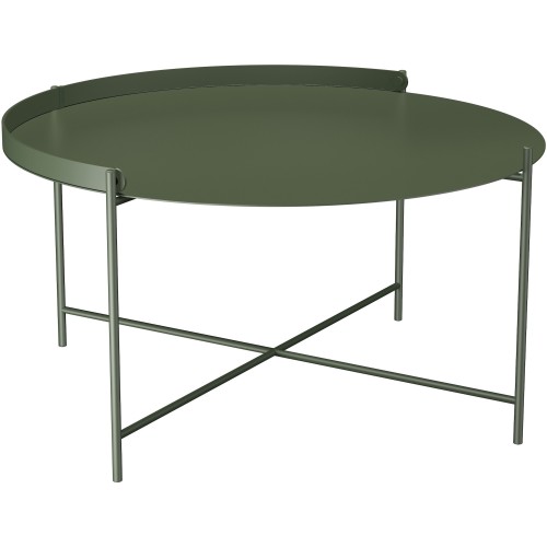 Edge table – Ø76 x H37cm – olive green (4949) – Houe