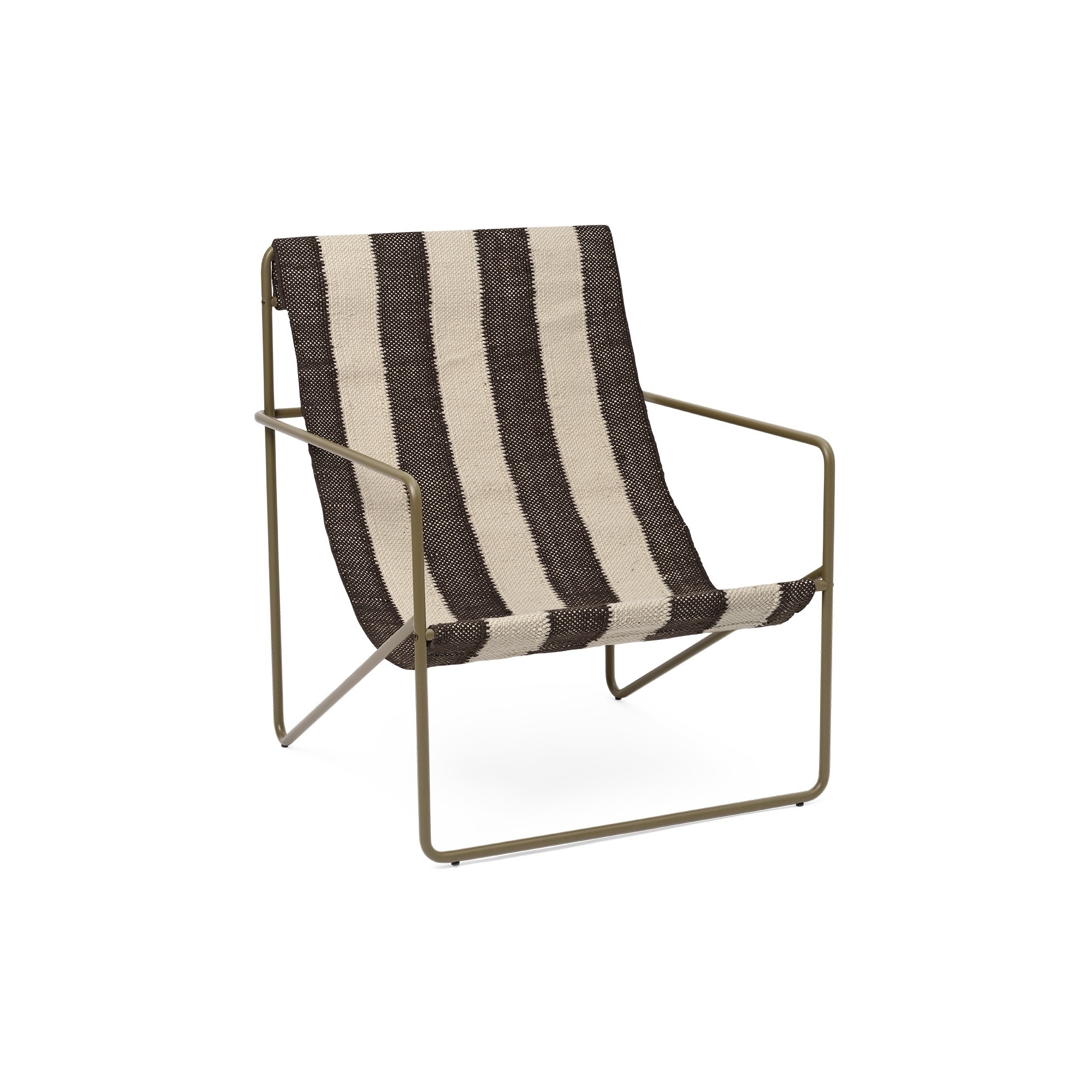 Fauteuil adulte Desert – blanc-cassé/chocolat – olive - Ferm Living