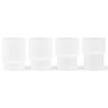 4 small glasses – frosted – Ripple - Ferm Living