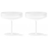 2 x Champagne saucers Ripple frosted - Ferm Living