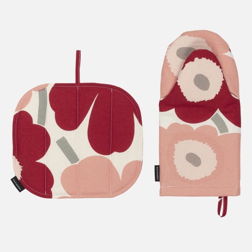 Pieni Unikko 384 pot holder and oven mitten - Marimekko