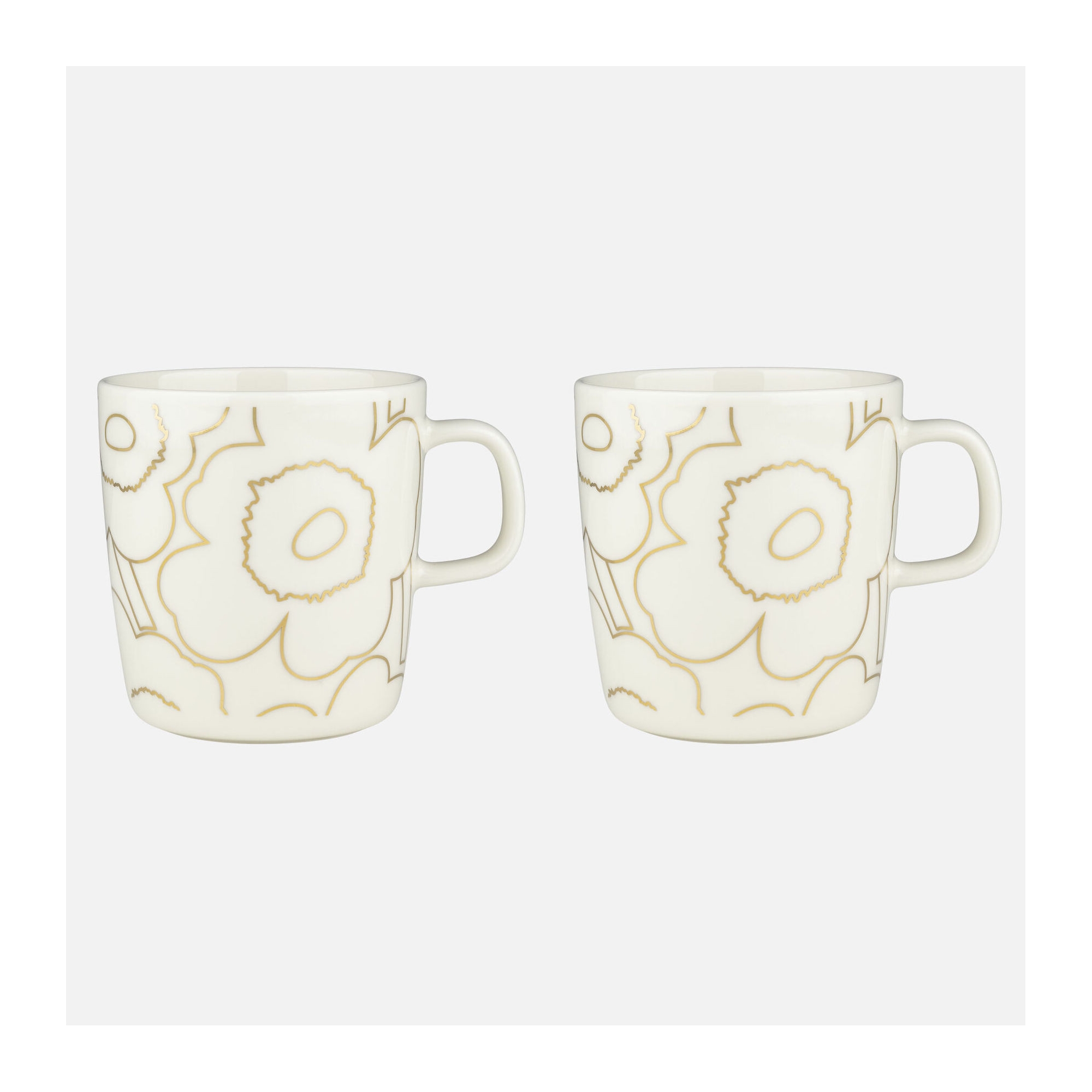 Mugs 4dl Piirto Unikko 120, 2 pcs - Marimekko