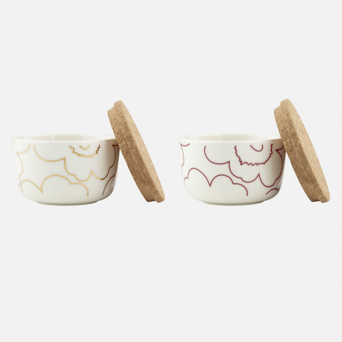 Bols 2,5dl Piirto Unikko 123, 2 pcs - Marimekko