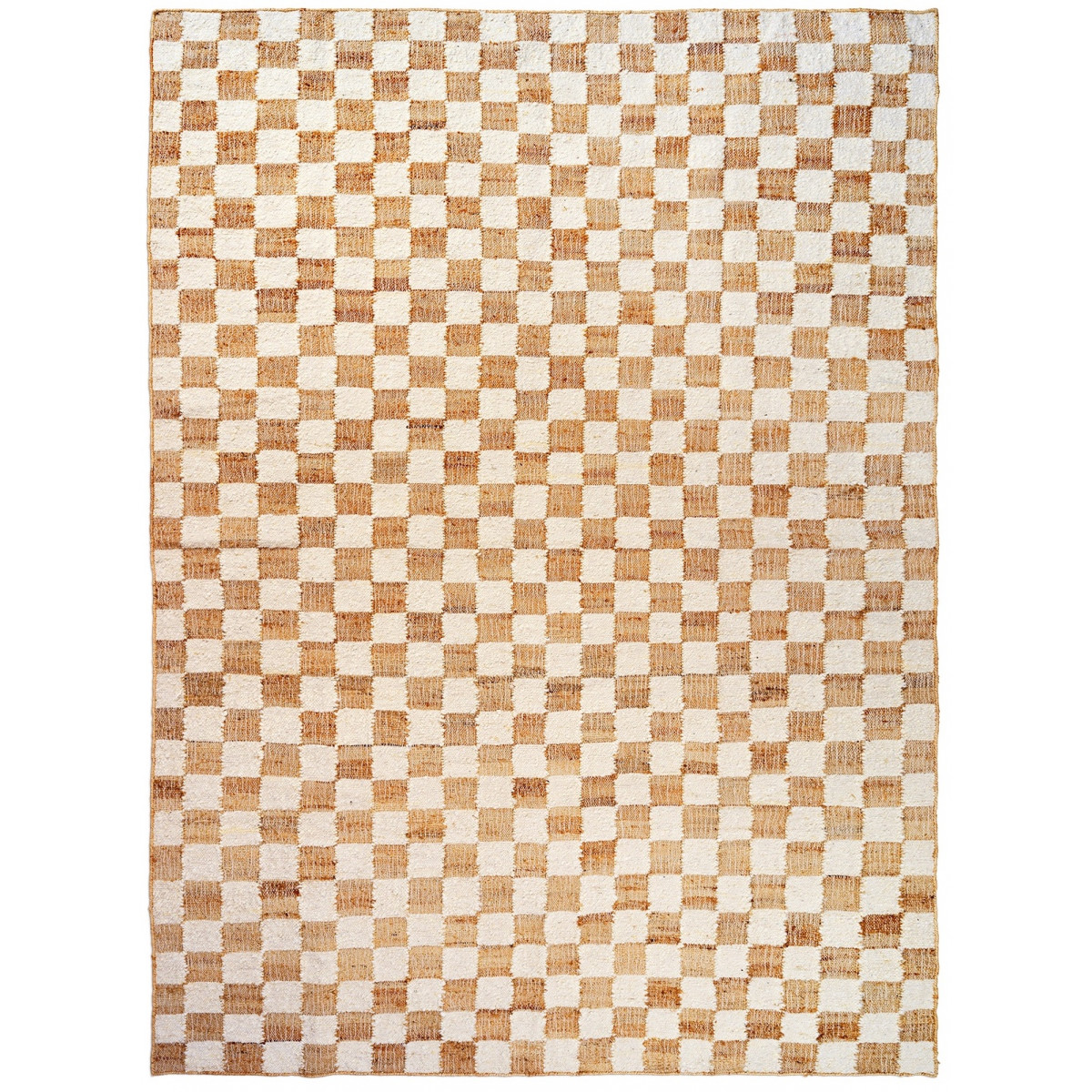 Check Wool rug – Off-white/natural - 140 x 200 cm