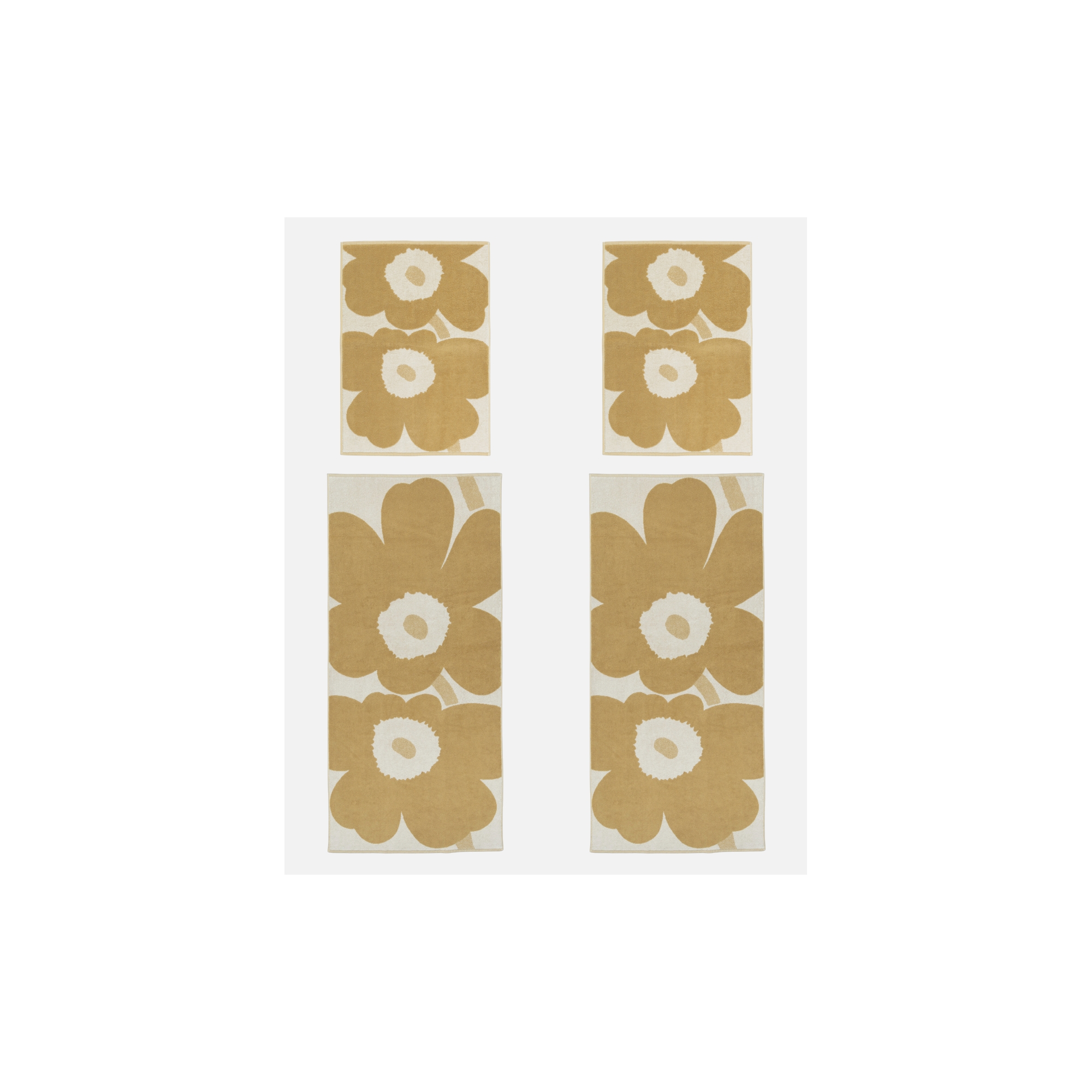 Set Unikko 112 – serviettes de bain et serviettes de toilette, 2 pcs - Marimekko