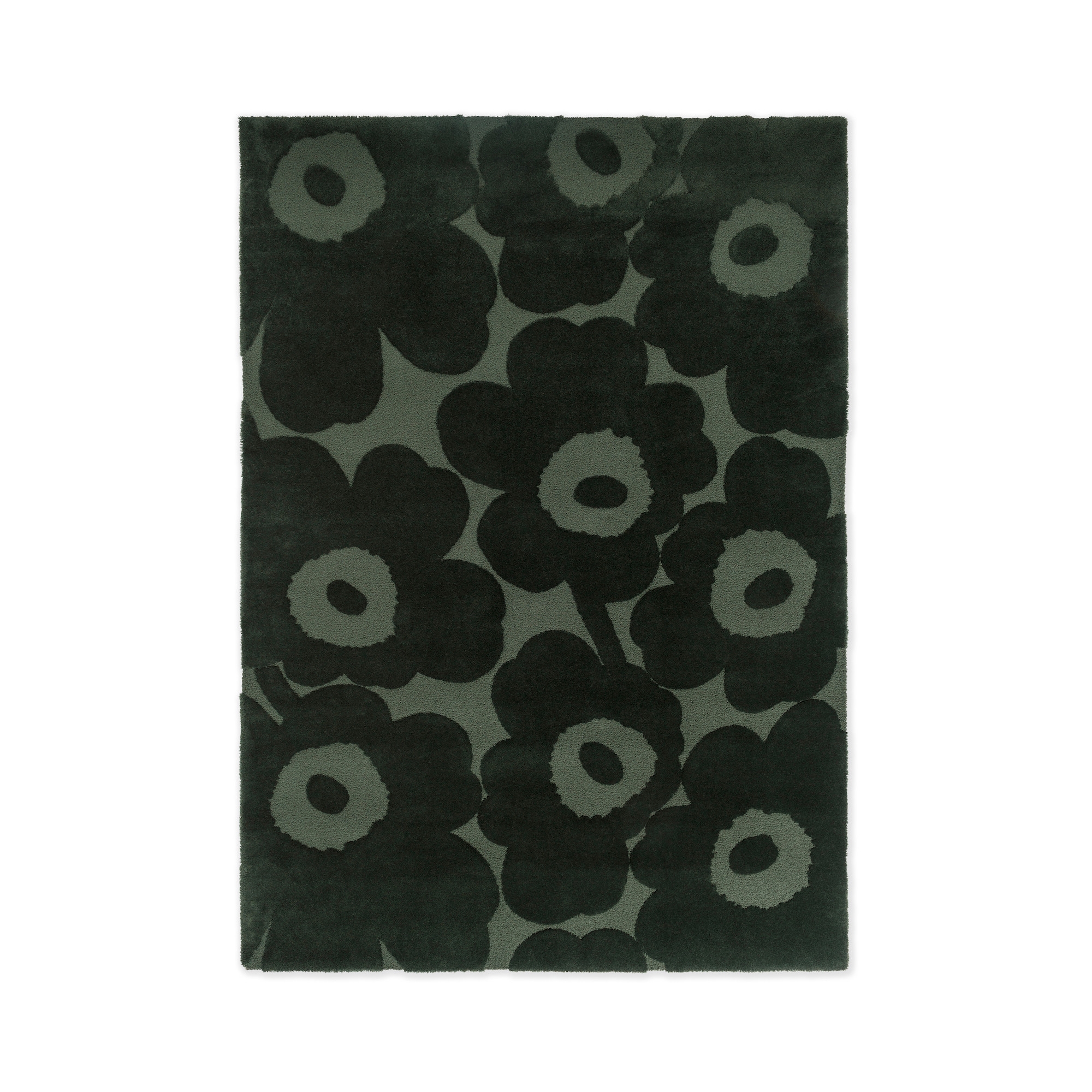 Unikko rug - Dark green - 140 x 200 cm - Marimekko / Brink & Campman