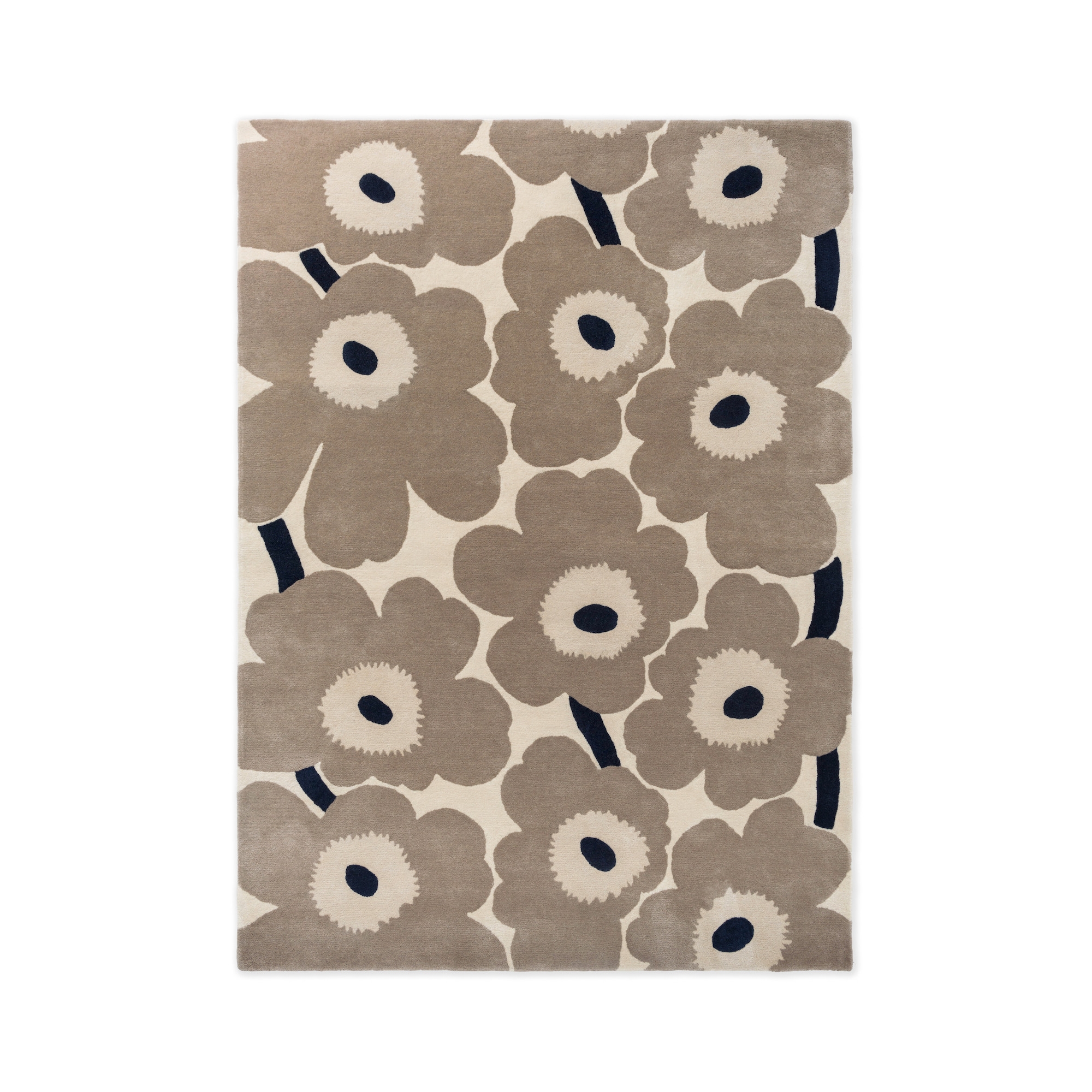 Unikko rug - Greige - 140 x 200 cm - Marimekko / Brink & Campman